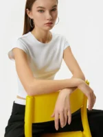 Slim Fit Basic Unpatterned T-shirt - Image 2