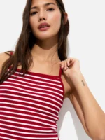 Short Striped Strappy Top - Image 2